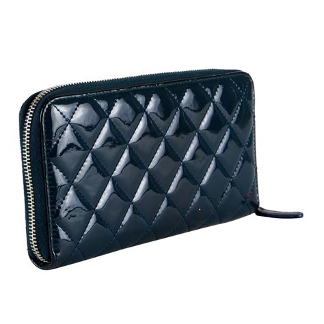 chanel long wallet blue|genuine Chanel wallets.